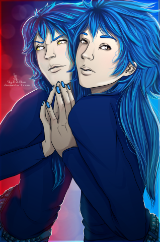 Sly Blue and Aoba - Dramatical Murder