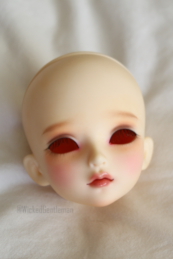 Myou doll - Delia ~ Commission mouth, chin and cheeks repair on original faceup (reparo na boca, queixo e bochechas sobre a faceup original)